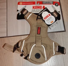 KONG waste bag harness for dogs MEDIUM TAN ultra durable