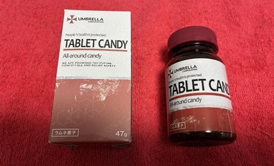 Resident Evil Umbrella Corp Tablet Style Ramune Candy Glass Bottle Capcom Store