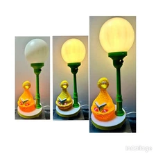 Vintage 1979 American Family Sesame Street Big Bird 3 In 1 Lamp