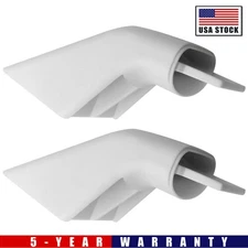 2-Pack WB7X7189 WB07X7189 White Oven Door Handle End Cap for GE Range AP2019455