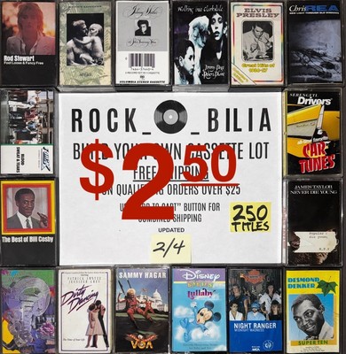 $2.50 CLEARANCE BUY 10 GET FREE SHIPPING BUILD MAKE YOUR OWN LOT CASSETTE TAPES