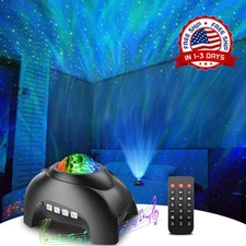 Proyector Galaxy proyector de estrellas y auroras con altavoz Bluetooth incorpor