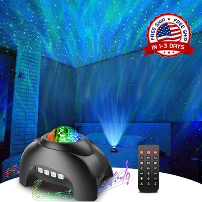 Proyector Galaxy proyector de estrellas y auroras con altavoz Bluetooth incorpor