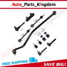 11pcs Front Tie Rod Ends Ball Joints Track Bar For Jeep Wrangler TJ 4.0L 97-06