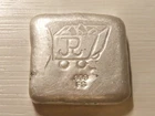 Hand Poured  silver bar 80 Gram ,  Rare Brand  (2.57 ) Troy Ounce
