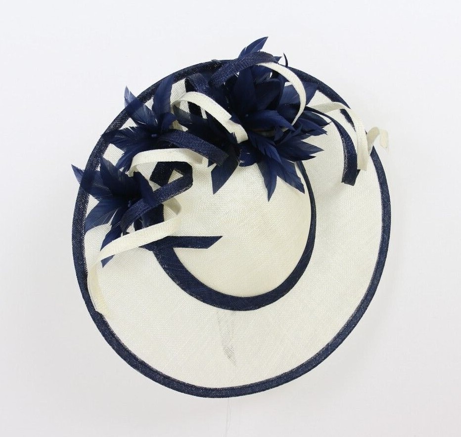 John Charles 26688 Navy Mother Of The Bride Formal Wedding Fascinator