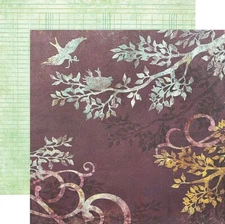 My Mind's Eye, So Sophie, Graceful, 2 x 12" Cardstock, Sisters, Peaceful Plum