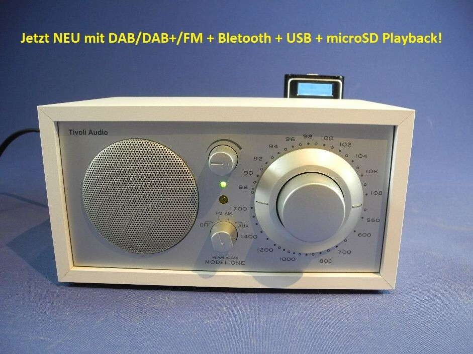 Tivoli Audio One Reparatur jetzt mit DAB/DAB+/FM-Tuner Bluetooth,  USB+microSD