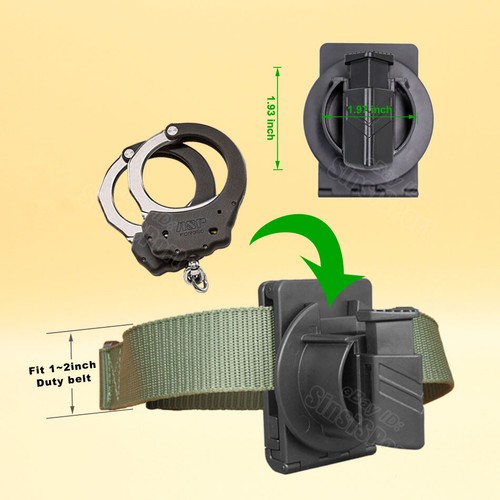 Handcuffs Holster Fit S&W ASP Peerless Hiatt Chicago Handcuff Law Enforcement - Picture 3 of 7