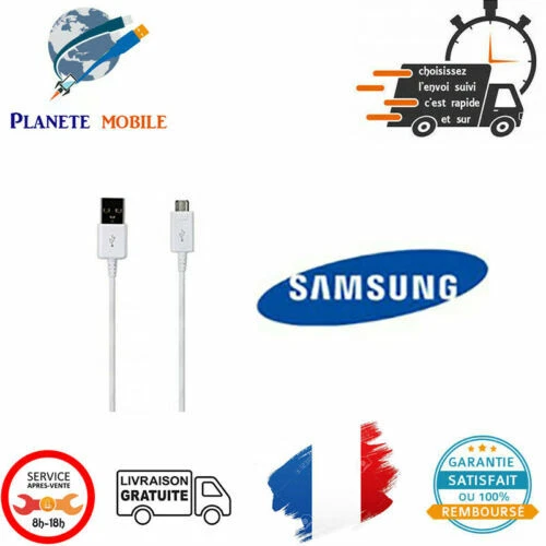 Chargeurs et câbles sync Samsung pour tablette