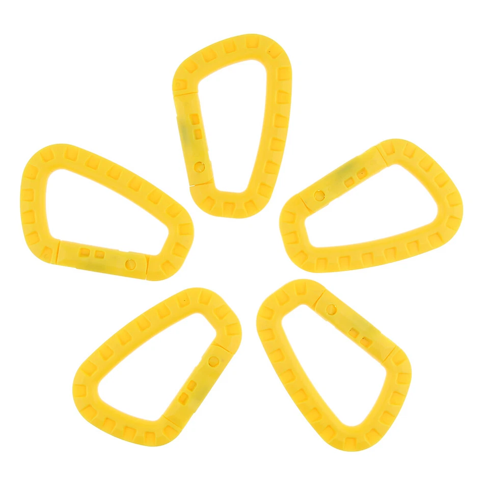 MARKENLOS 5 stücke outdoor karabiner rucksack haken snap keychain d-ring schnalle