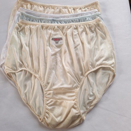 12 Plus Underwear Woman Nylon Granny Panties Silky Soft Briefs High Waist42"-48" - Picture 14 of 14