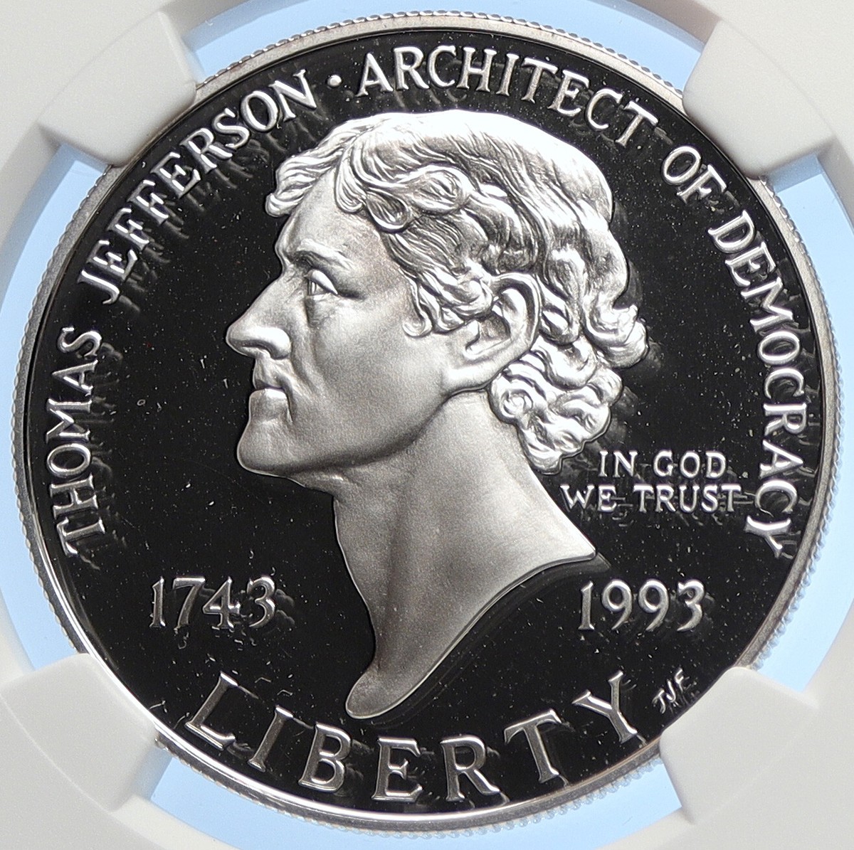 1993S UNITED STATES US President Thomas Jefferson Silver Dollar