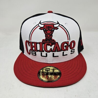 New Era 59FIFTY Chicago Bulls Hardwood Classics White Fitted Hat / Size 7 1/2