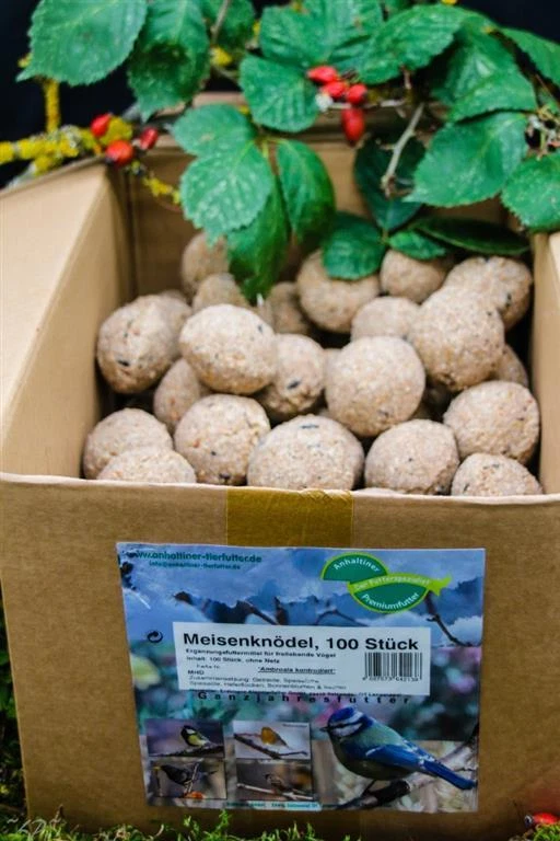 Anhaltiner Meisenknödel 100St. ohne Netz Rindertalg Wildvögel Energiequelle Fett - Bild 3 von 4