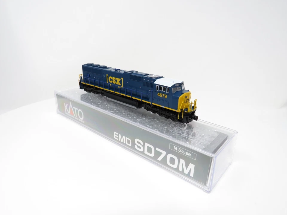 Kato N 176-7616 CSX Transportation EMD SD70M Diesel Locomotive Freight Train - Image 3 of 4