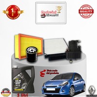 Inspektionskit Filter + ÖL Renault Clio III 1.5 DCI 48KW 65CV Von 2009->