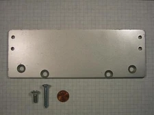 FERUM #DP53-AL DOOR CLOSER DROP PLATE, 8-3/4" WIDTH, ALUMINUM PAINTED