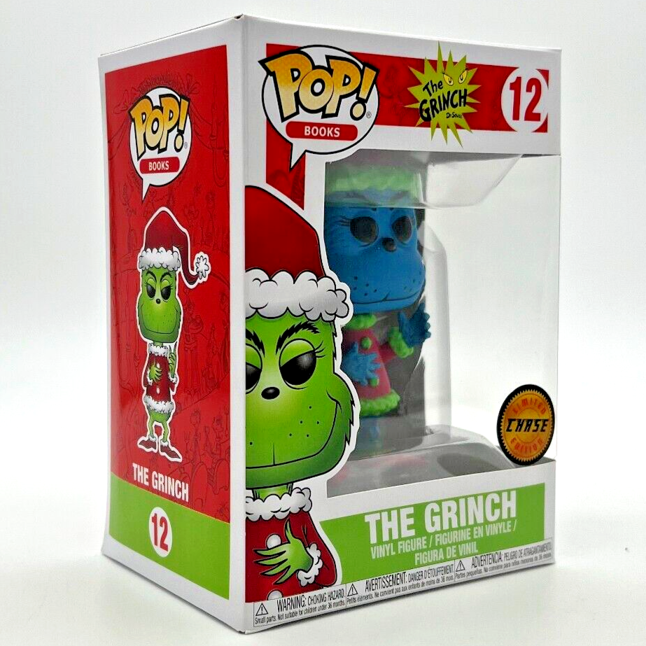 Funko POP Books Dr Seuss THE GRINCH #12 Limited Edition CHASE with