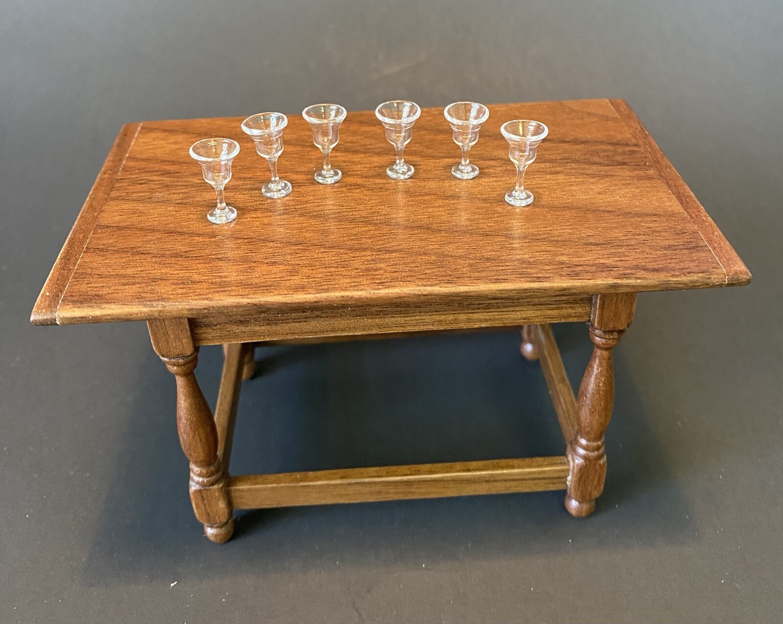 16 Piece Vintage  Hand Blown Clear Glass Stemware