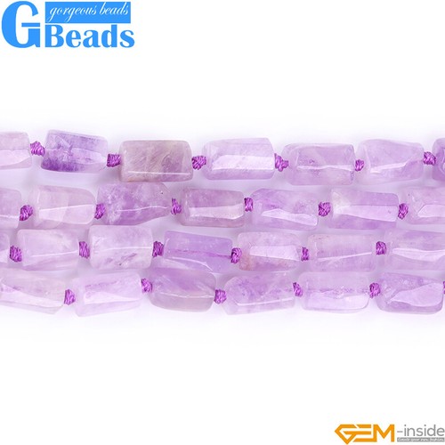 Natural Assorted Gemstone Faceted Tube Column Beads for Jewelry Making 8x12mm - Picture 154 of 192