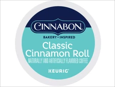 Cinnabon. Classic Cinnamon Roll Coffee, Keurig K-Cup Pods, Light Roast, 96 Count