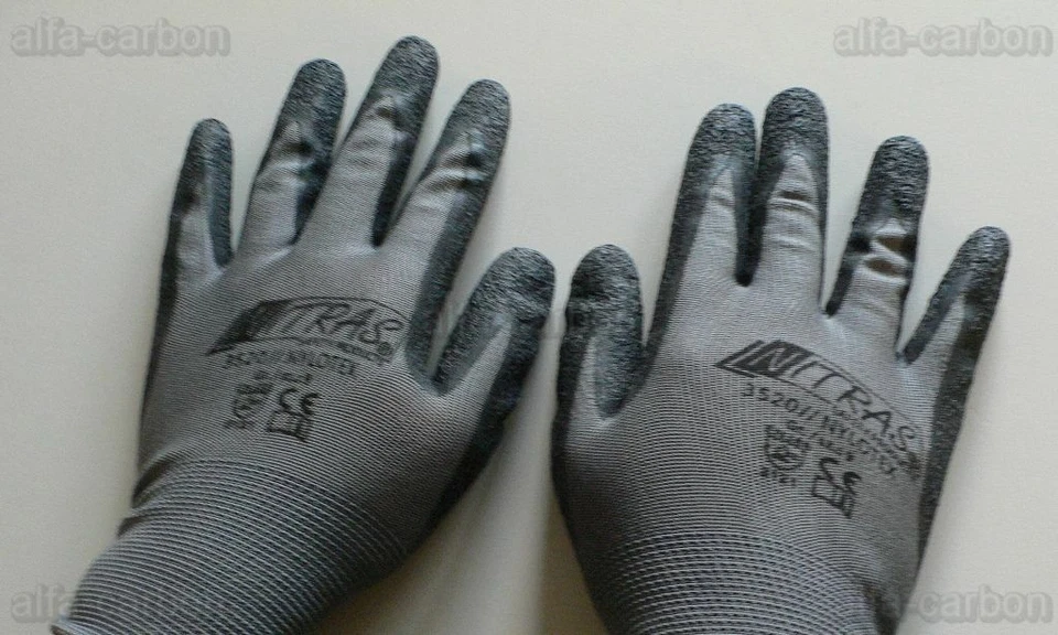 NITRAS Nylotex 3520 Nylon-Latexhandschuhe Arbeitshandschuhe Größe 9 - Bild 2 von 4