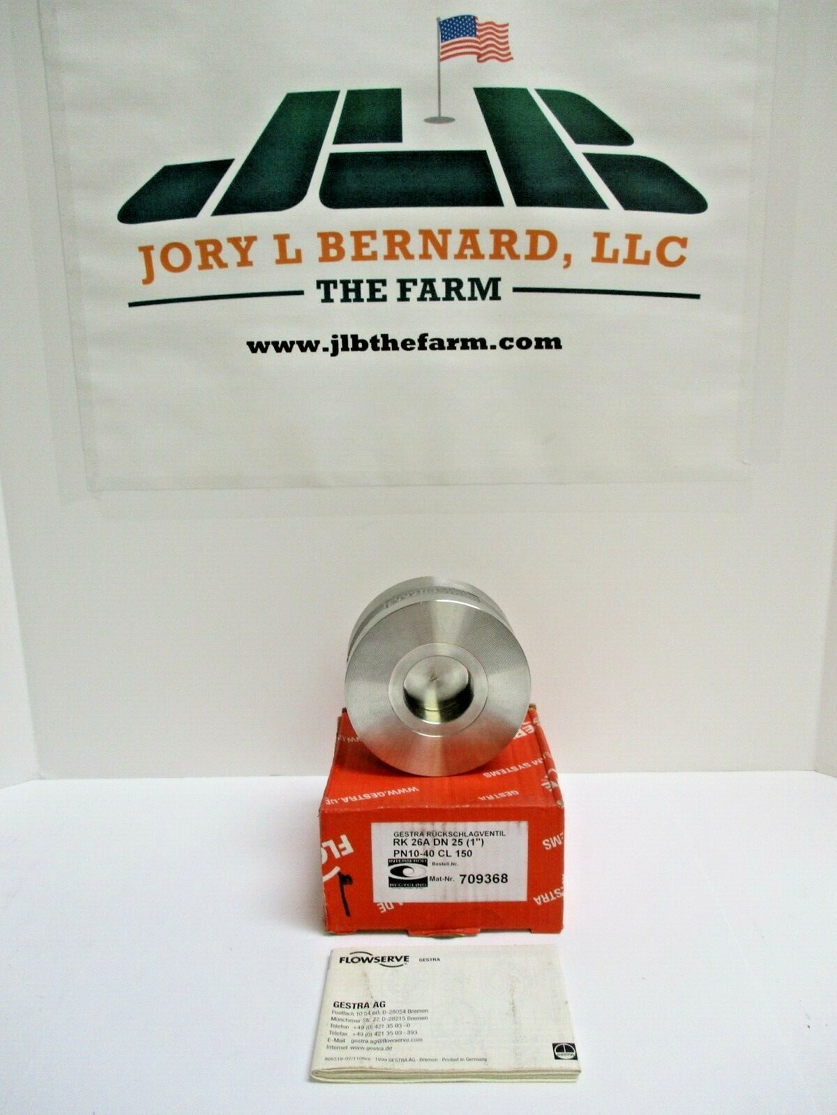 FLOWSERVE, GESTRA, PN10-40, CL 150, 1" CHECK VALVE