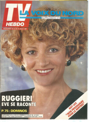 TV HEBDO LA VOICE DU NORD NR. 13701 EVE RUGGIERI / GUY LUX / PIERRE RICHARD