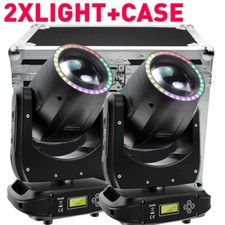 2X200W LED Beam Moving Head Light Gobo 8Prism DMX Stage Light DJ Disco Club CASE