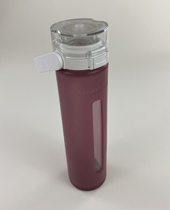 starbucks glass water bottle silicone sleeve