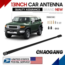 13" Rubber Antenna Black  Rod Radio AM/FM for Toyota FJ CRUISER 2007-2015