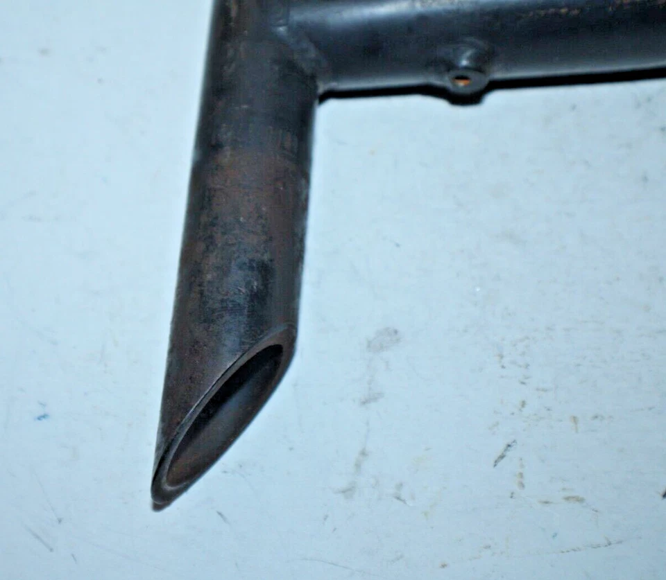 Haste de bicicleta vintage T-Bone 22,2 mm pena 150 mm 25,4 mm 9º elevação BLK Canti EUA remetente - Imagem 2 de 4