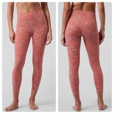 Athleta Salutation Stash Pocket II 7/8 Leggings Womens Sz Medium Ocelot Spot