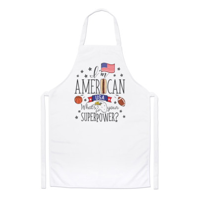 I'm American What's Your Superpower Chefs Schürze USA Flagge Amerika