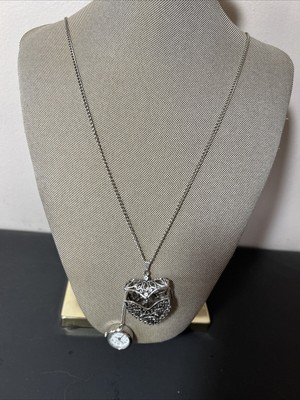 Persona Quartz  Filigree Pendant Watch Chain New Battery