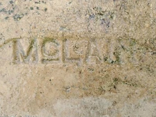 Vintage antique reclaimed MCLAIN Firebrick Brick