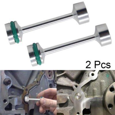 2Pcs LS Billet Aluminum Oil Diverter Barbell For LS1 LS2 4.8 5.3 6.0 LQ9 & more