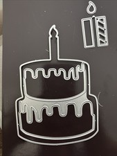 Layered Birthday Cake Shaker Metal Cutting Dies (5 pcs.) By KSCRAFT - EUC