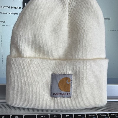 Carhartt Brown Acrylic Knit Beanie Hat Toddler One Size Logo Accent