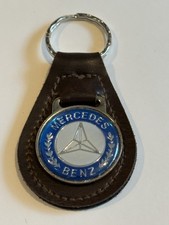 Cool Vintagemercedes Benzbrown Leathermetal Keychainringfob Lqqk