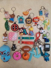 Huge Mixed Lot of Kids Keychains Various Kinds Charms Lanyards