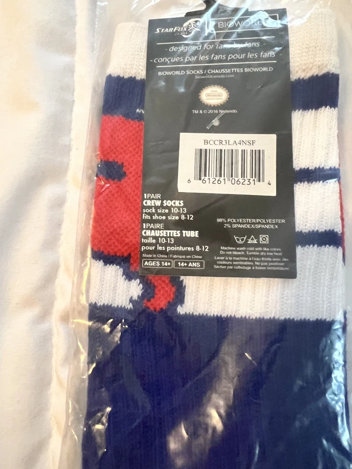 Calcetines Nintendo Star Fox Zero Crew vintage para hombre (a47) Foto 3 de 4