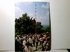 Holzkirchner Kerzenwallfahrt zum Bogenberg. Alte Ansichtskarte / Postkarte farbi