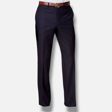 Kenneth Cole Reaction Men's Blue Basket-Weave Slim-Fit Suit Pants Size 32W 31L