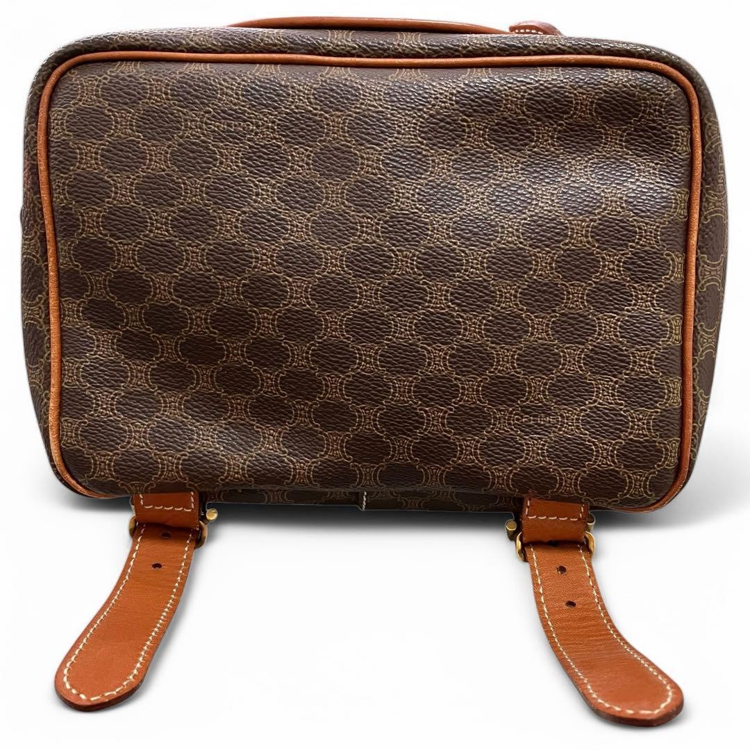 CELINE Mini Backpack Macadam Pattern Brown PVC Le… - image 6