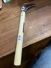 Japanese Weeding Sickle Hoe, 17" Gardening Hand Weeder Nejiri Kama Blade Tool...