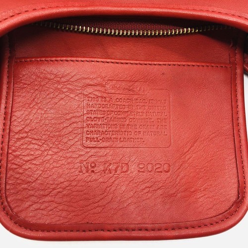 Old Coach Shoulder Bag 9020 Usa Ergo Red - Picture 15 of 18