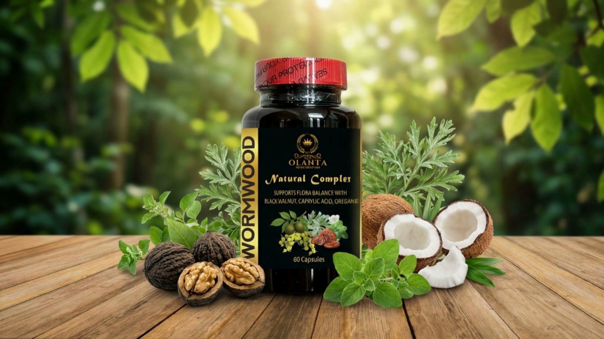 Wormwood Herbal Gut Wellness Capsules with Black Walnut and