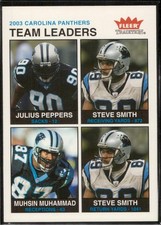 Julius Peppers Steve Smith Muhsin Muhammad 2003 Fleer Tradition #243 Panthers